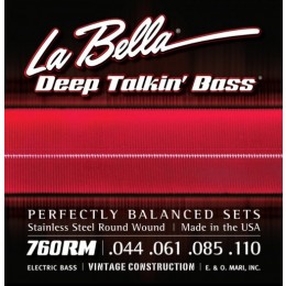 La Bella 760RM Medium Струны для 4-х струнной бас гитары