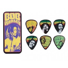 Dunlop BOB-PT06M Bob Marley Poster Медиаторы 6шт, средние, в коробочке