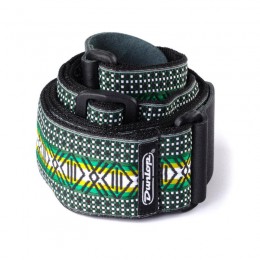 Dunlop D67-04GN Jacquard Matrix Green ремень гитарный, жаккард